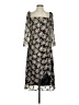 FLORET STUDIOS 100% Polyester Floral Black Casual Dress Size S - photo 1
