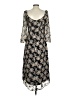 FLORET STUDIOS 100% Polyester Floral Black Casual Dress Size S - photo 2