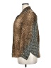 Dex 100% Polyester Animal Print Brown Long Sleeve Blouse Size 3X - photo 5