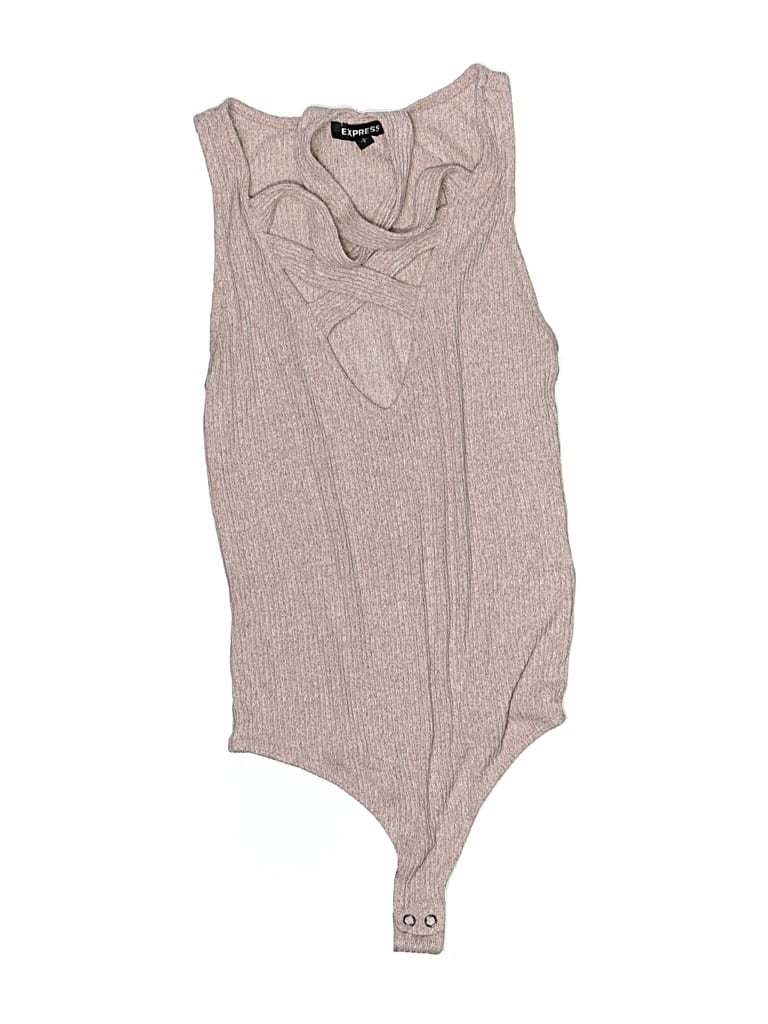 Pre-owned Express Bodysuit In Brown