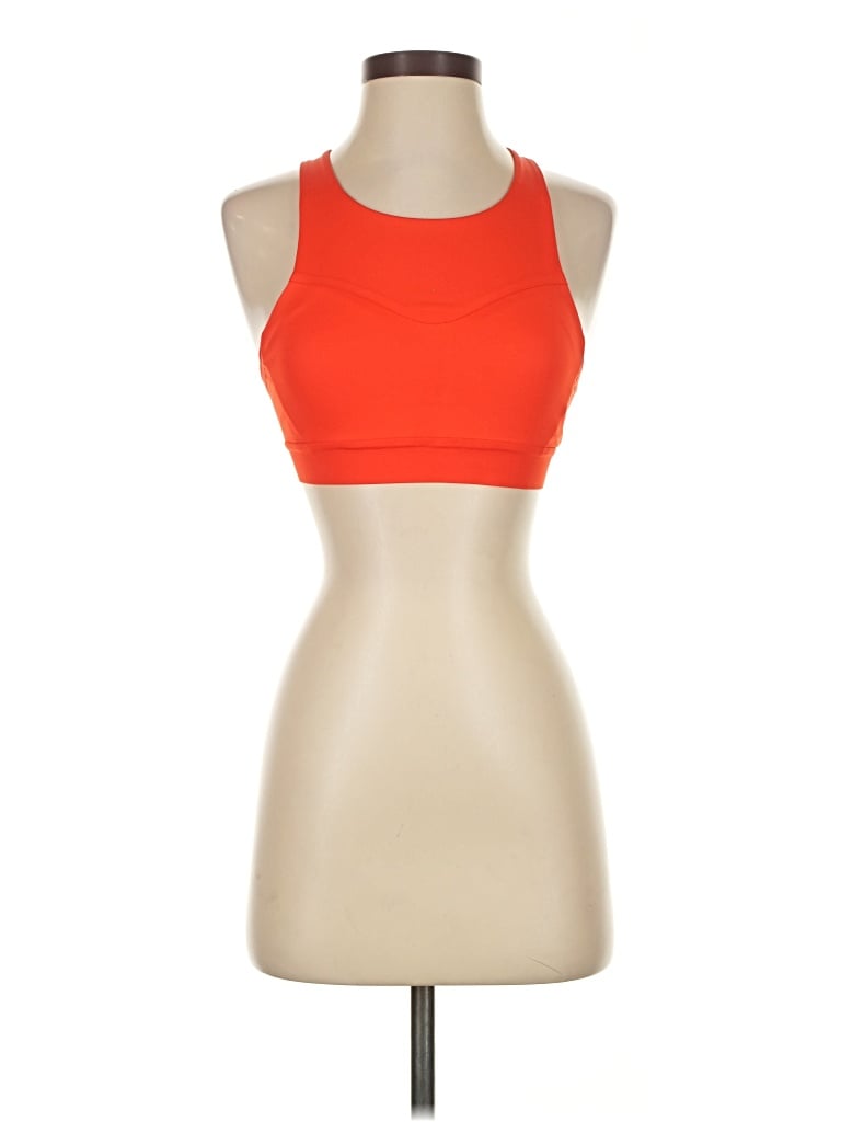 Pre-owned Brooks Tank Top Red Halter Neckline Tops