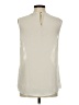 DKNY 100% Polyester Ivory Sleeveless Blouse Size M - photo 2