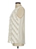 DKNY 100% Polyester Ivory Sleeveless Blouse Size M - photo 5