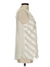 DKNY 100% Polyester Ivory Sleeveless Blouse Size M - photo 4