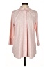 Boho Chic Checkered-gingham Pink 3/4 Sleeve Blouse Size L - photo 1