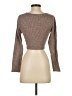 Harve Benard Brown Long Sleeve Top Size S - photo 2