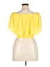 Self Esteem 100% Rayon Yellow Short Sleeve Top Size XL - photo 2