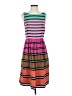 Donna Ricco 100% Polyester Stripes Pink Casual Dress Size 4 - photo 1
