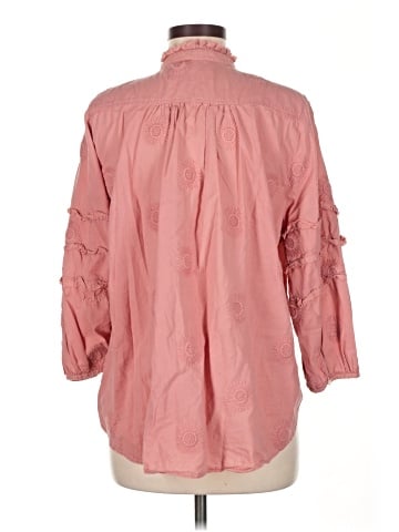 Isabella Sinclair 3/4 Sleeve Button-Down Shirt (view 2)