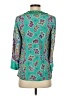 Tibi 100% Silk Green 3/4 Sleeve Silk Top Size 2 - photo 2