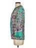 Tibi 100% Silk Green 3/4 Sleeve Silk Top Size 2 - photo 5