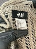H&M 100% Cotton Metallic Silver Pullover Sweater Size XS - photo 7