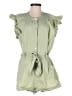 Day + Moon 100% Cotton Solid Green Romper Size M - photo 1