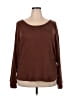 Gilli Brown Long Sleeve Top Size 3X - photo 1