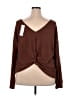 Gilli Brown Long Sleeve Top Size 3X - photo 2