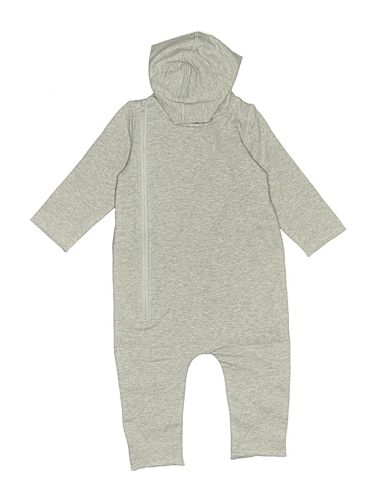 Pre-owned Monica + Andy Babies' Short Sleeve Onesie In Gray