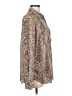 Premise Studio 100% Polyester Animal Print Ivory Long Sleeve Blouse Size M - photo 4