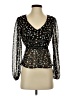 Mi ami 100% Polyester Black Long Sleeve Blouse Size XS - photo 1