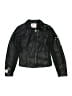 Justice 100% Polyurethane Stars Black Faux Leather Jacket Size 12 - 14 - photo 1