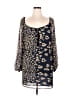 Single 100% Silk Blue 3/4 Sleeve Silk Top Size M - photo 1