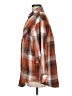 Unbranded 100% Polyester Plaid Orange Long Sleeve Blouse Size M - photo 5