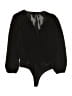 Aqua 100% Polyester Black Bodysuit Size S - photo 2