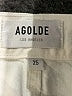 AGOLDE 100% Cotton Ivory Jeans Size 25 waist - photo 6