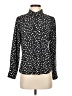 Rails 100% Silk Polka Dots Black Long Sleeve Silk Top Size XS - photo 1