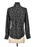 Rails 100% Silk Polka Dots Black Long Sleeve Silk Top Size XS - photo 2