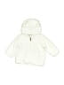 H&M 100% Polyester Ivory Zip Up Hoodie Size 2-4 mo - photo 1