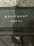 Equipment 100% Wool Solid Black Wool Pants Size 2 - photo 6