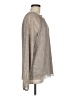 Banana Republic Metallic Silver Long Sleeve Blouse Size M - photo 4