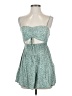 Mable 100% Rayon Teal Cocktail Dress Size S - photo 1