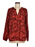 MICHAEL Michael Kors Red Long Sleeve Blouse Size M - photo 1