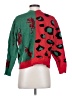 Shein Animal Print Red Cardigan Size 4 - photo 2