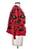 Shein Animal Print Red Cardigan Size 4 - photo 4