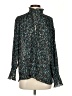 Zara Teal Long Sleeve Blouse Size S - photo 1