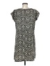 Indulge 100% Polyester Chevron-herringbone Gray Casual Dress Size M - photo 2