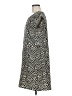 Indulge 100% Polyester Chevron-herringbone Gray Casual Dress Size M - photo 5