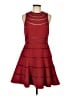 Keepsake 100% Polyester Burgundy Cocktail Dress Size L - photo 1