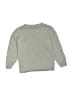 Okaidi 100% Cotton Solid Green Gray Pullover Sweater Size 2T - photo 2