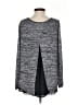 Larry Levine Gray Long Sleeve Top Size S - photo 2