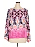 Ellen Tracy 100% Polyester Tie-dye Multi Color Pink 3/4 Sleeve Blouse Size XL - photo 1