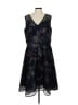 MYNT 1792 100% Polyester Graphic Black Cocktail Dress Size 12 - photo 1