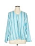 Travel Smith 100% Polyester Blue Long Sleeve Blouse Size XL - photo 1