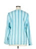 Travel Smith 100% Polyester Blue Long Sleeve Blouse Size XL - photo 2