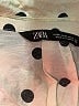 Zara Polka Dots Ivory Long Sleeve Blouse Size M - photo 6