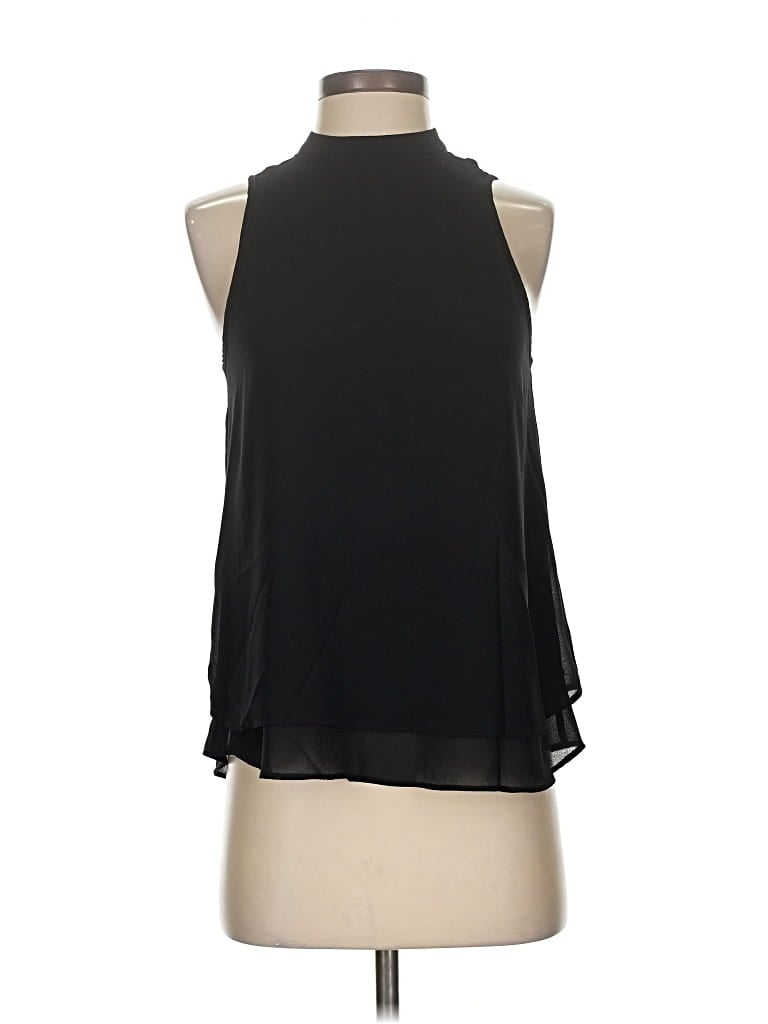 Pre-owned Naked Zebra Sleeveless Blouse In Black