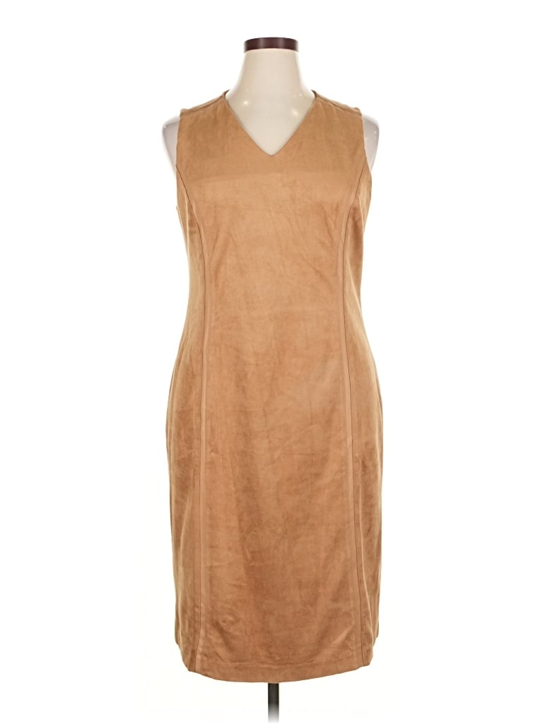 Pre-owned J. Mclaughlin Casual Dress In Brown