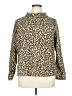 Kim Rogers 100% Polyester Animal Print Gold Turtleneck Sweater Size XL - photo 1